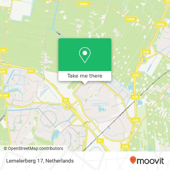 Lemelerberg 17, 3825 CH Amersfoort map