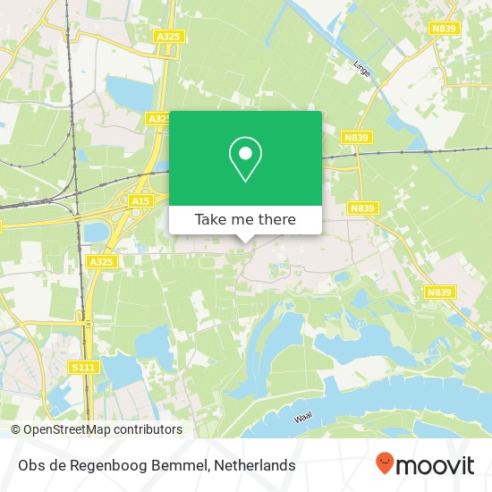 Obs de Regenboog Bemmel, Fruitlaan map