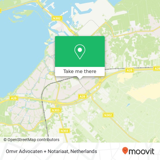 Omvr Advocaten + Notariaat, Deventerweg 9C map