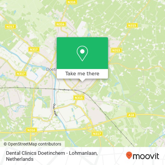 Dental Clinics Doetinchem - Lohmanlaan, Lohmanlaan 21 map