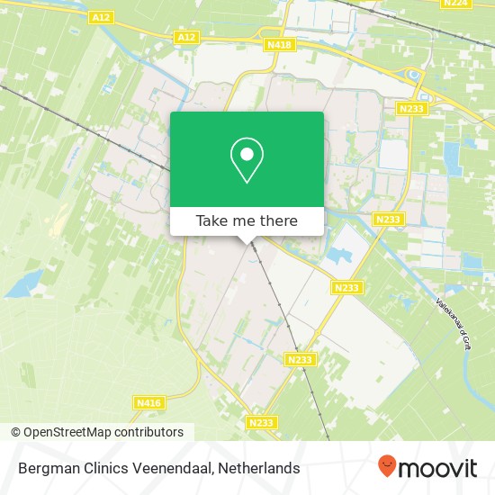 Bergman Clinics Veenendaal, Spoorlaan 5 map