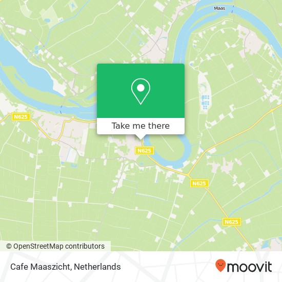 Cafe Maaszicht, Lithoijense Dijk 18 map