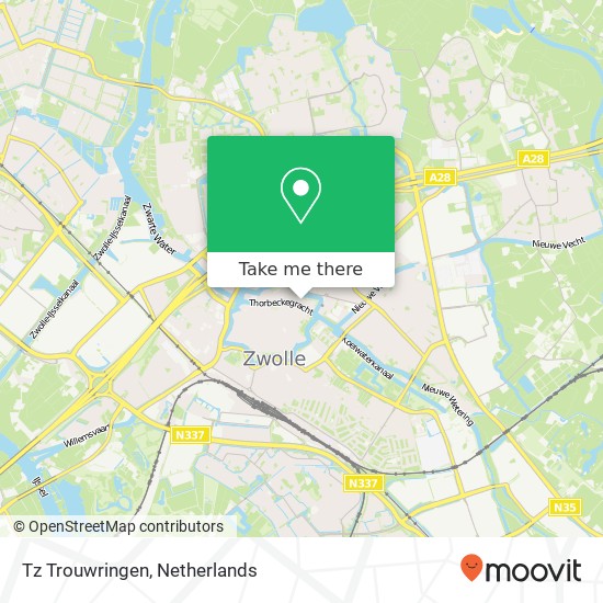 Tz Trouwringen, Thorbeckegracht 13 Karte