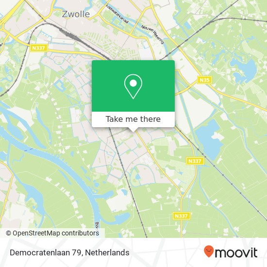 Democratenlaan 79, 8014 VG Zwolle map