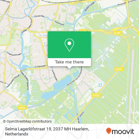 Selma Lagerlöfstraat 19, 2037 MH Haarlem Karte