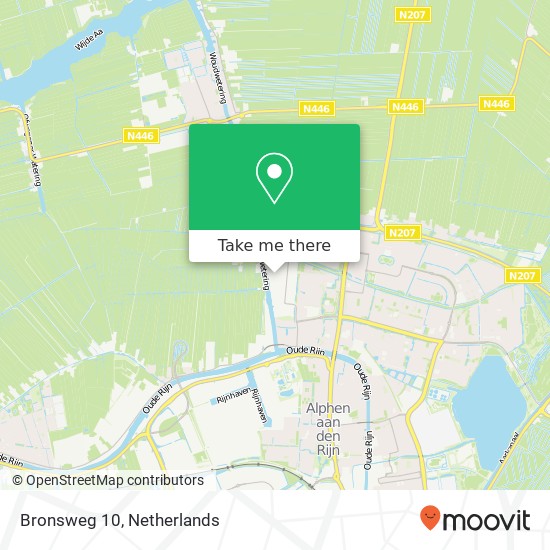 Bronsweg 10, Bronsweg 10, 2401 MB Alphen aan den Rijn, Nederland Karte