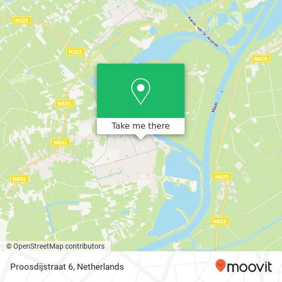 Proosdijstraat 6, 5331 AS Kerkdriel map