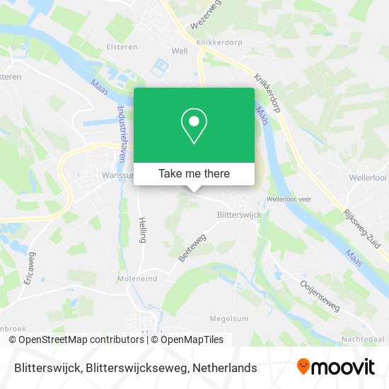 Blitterswijck, Blitterswijckseweg map