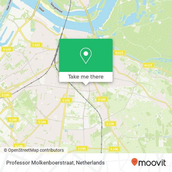 Professor Molkenboerstraat, 6524 Nijmegen Karte
