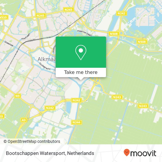 Bootschappen Watersport, Kraspolderweg 4 map