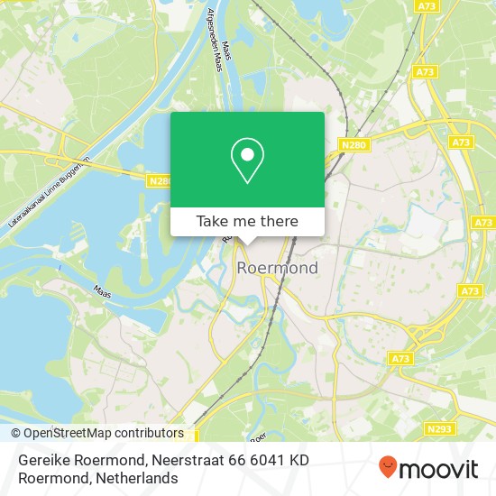 Gereike Roermond, Neerstraat 66 6041 KD Roermond Karte