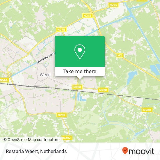 Restaria Weert, 6004 Weert map