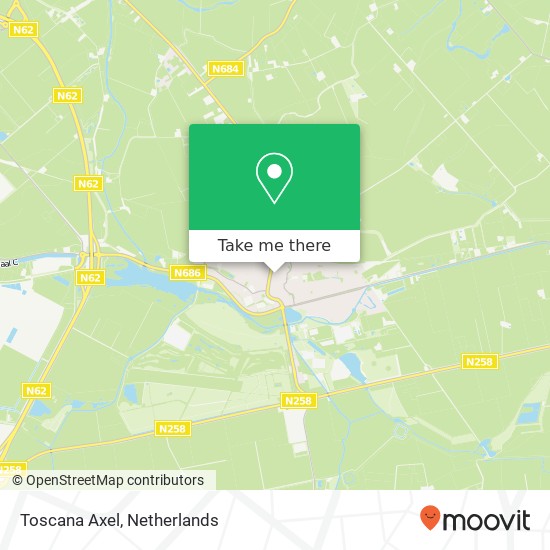 Toscana Axel, Noordstraat 40 4571 GE Axel map