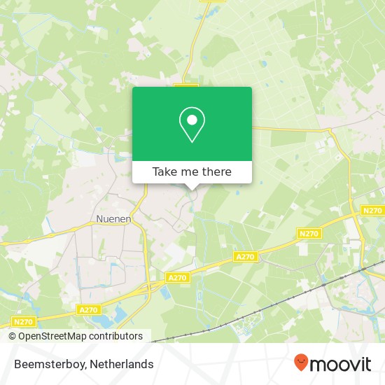 Beemsterboy, Donkervoort 6 5673 BV Nuenen map