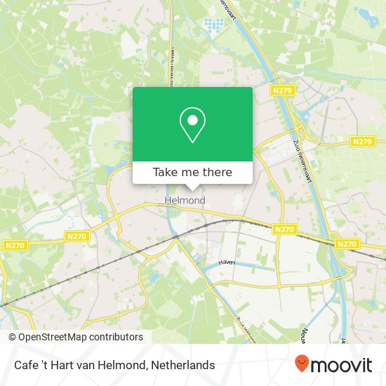 Cafe 't Hart van Helmond, Noord Koninginnewal 87 5701 NJ Helmond Karte