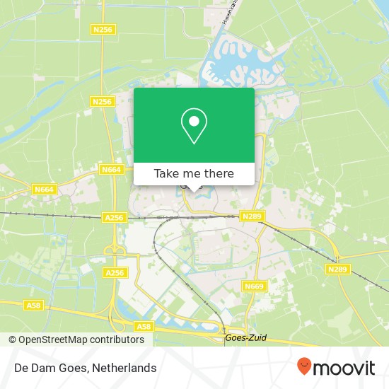 De Dam Goes, Dam 4461 HV Goes map