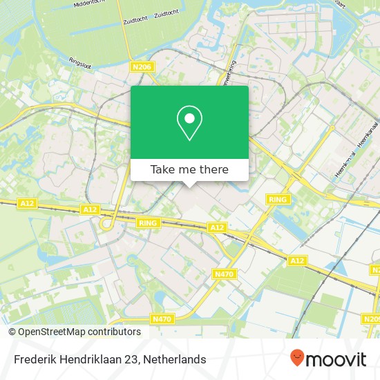 Frederik Hendriklaan 23, 2712 EB Zoetermeer map