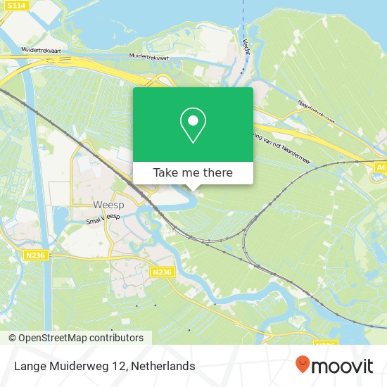 Lange Muiderweg 12, Lange Muiderweg 12, 1382 LA Weesp, Nederland map