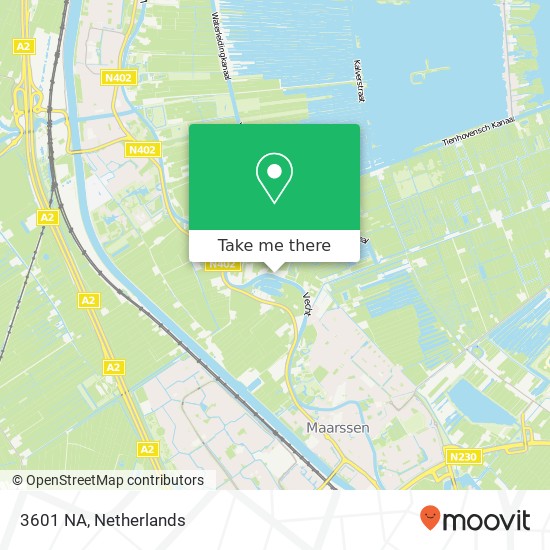 3601 NA, 3601 NA Maarssen, Nederland map