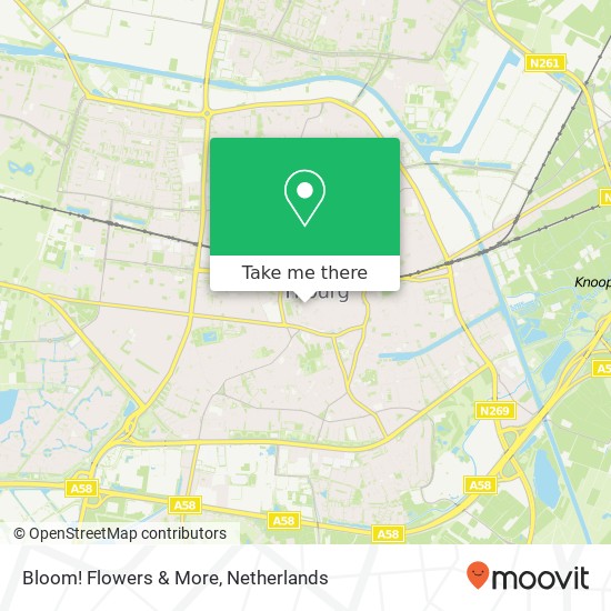 Bloom! Flowers & More, Nieuwlandstraat 5 5038 SL Tilburg Karte