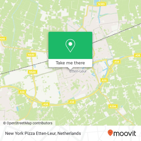 New York Pizza Etten-Leur, Bisschopsmolenstraat 61 4876 AJ Etten-Leur map