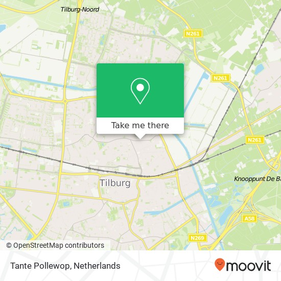 Tante Pollewop, Molenstraat 47 5014 NA Tilburg Karte