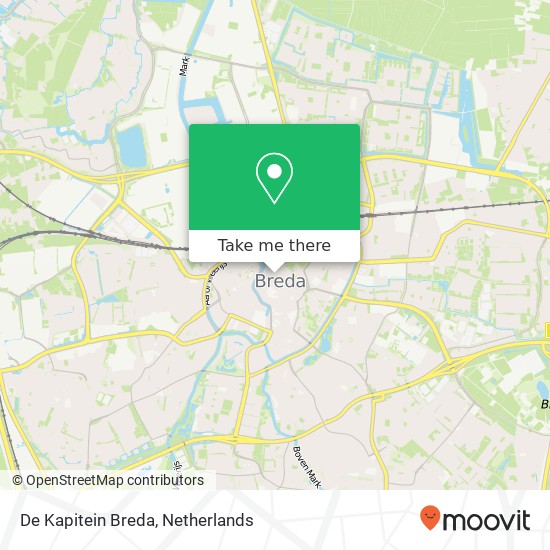 De Kapitein Breda, Reigerstraat 22 4811 XB Breda map