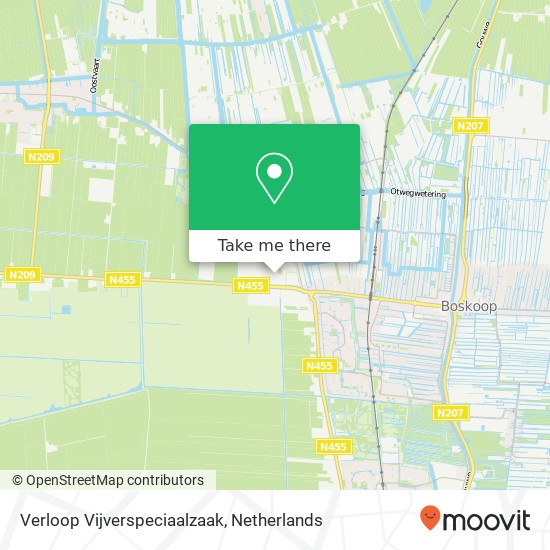 Verloop Vijverspeciaalzaak, Engelandlaan 23 map