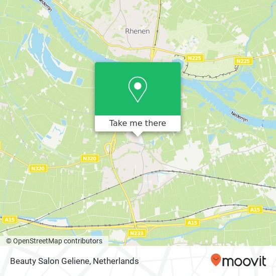 Beauty Salon Geliene, Floris van Brakellstraat 3 map