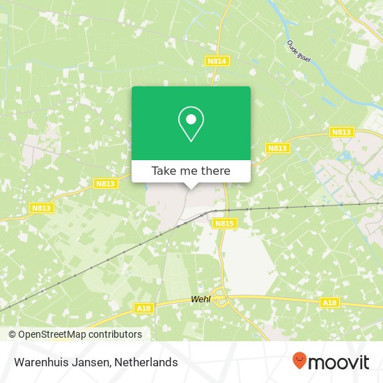 Warenhuis Jansen, Koningin Wilhelminaplein map
