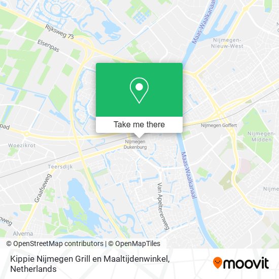 Kippie Nijmegen Grill en Maaltijdenwinkel map