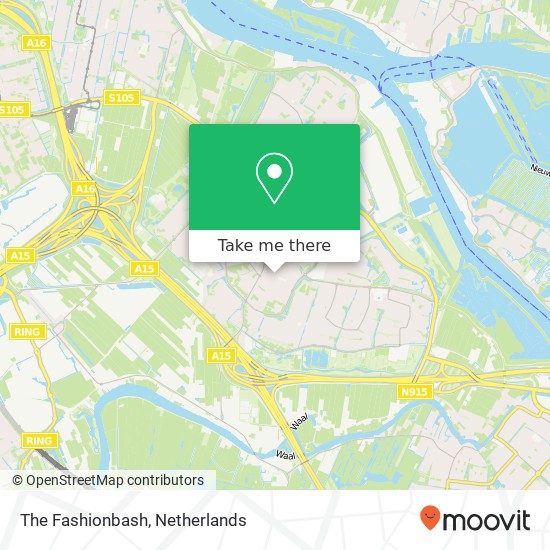 The Fashionbash, P.C. Hooftstraat 25 2985 BK Ridderkerk map