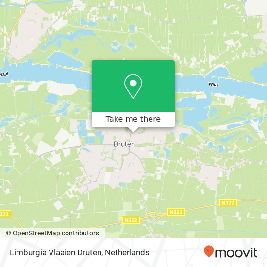 Limburgia Vlaaien Druten, Hogestraat 71 6651 BH Druten map