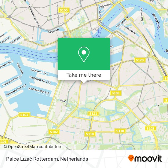 Palce Lizać Rotterdam map