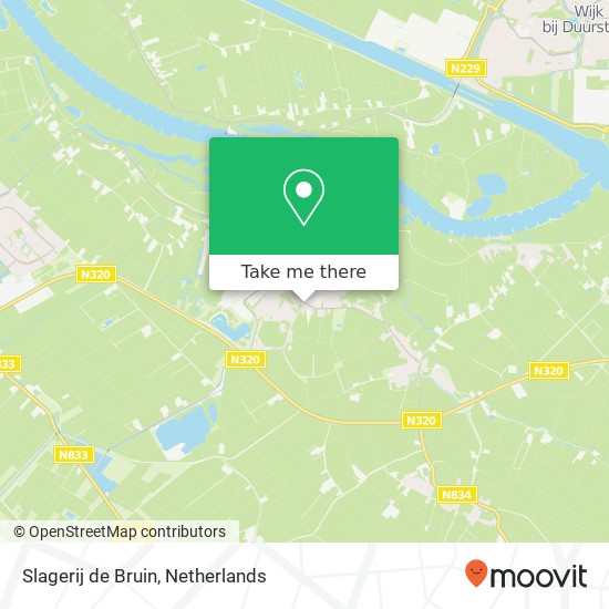 Slagerij de Bruin, Molenweg 2 4112 NR Beusichem map