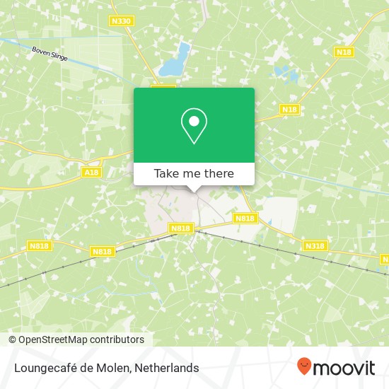 Loungecafé de Molen map