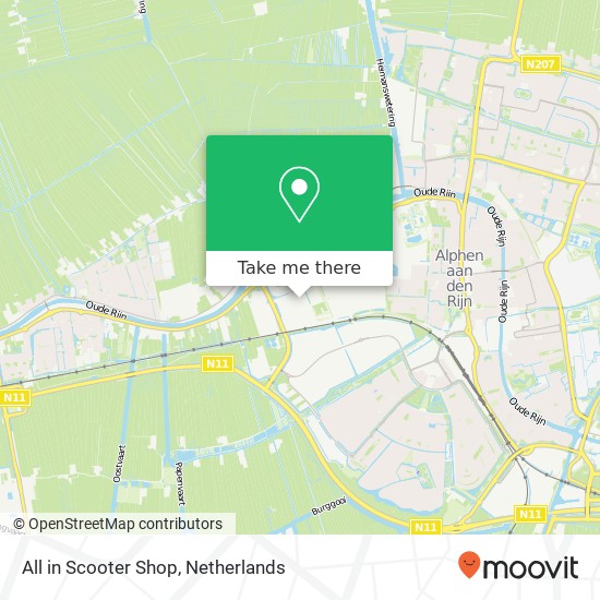 All in Scooter Shop, Eikenlaan 261C map