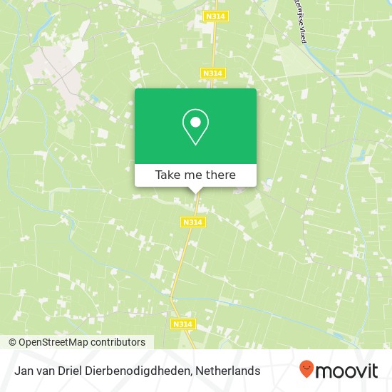 Jan van Driel Dierbenodigdheden, Zutphen Emmerikseweg 25 map