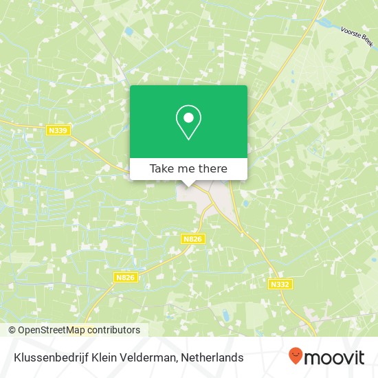 Klussenbedrijf Klein Velderman, Banninksweg 6 map