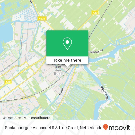 Spakenburgse Vishandel R & L de Graaf, Reigerhof 136 Zuidplas map