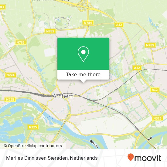 Marlies Dinnissen Sieraden, Klarendalseweg 394 6822 GT Arnhem Karte
