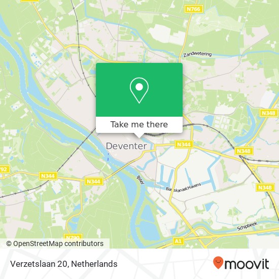 Verzetslaan 20, 7411 HX Deventer map