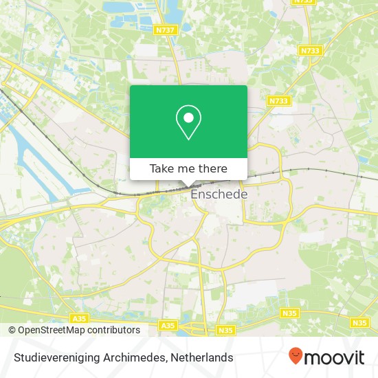 Studievereniging Archimedes, Parkweg map