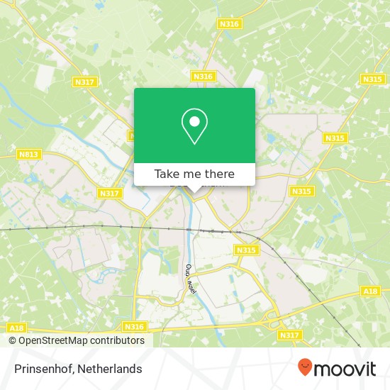 Prinsenhof, 7001 AT Doetinchem map