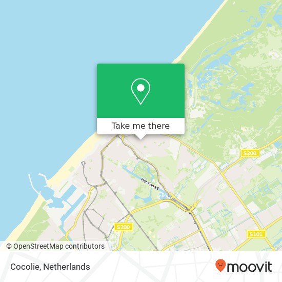 Cocolie, Gentsestraat 46 2587 HV Scheveningen map