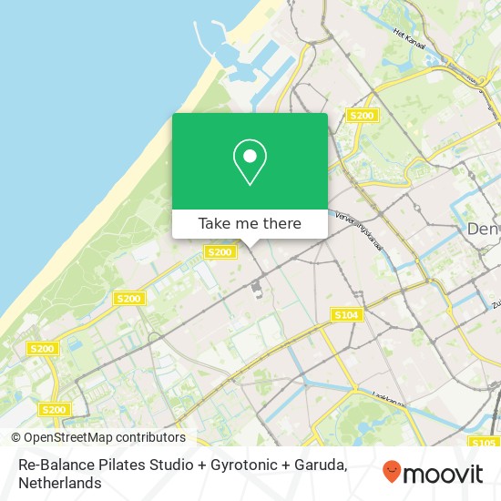 Re-Balance Pilates Studio + Gyrotonic + Garuda, Goudenregenstraat 213 map