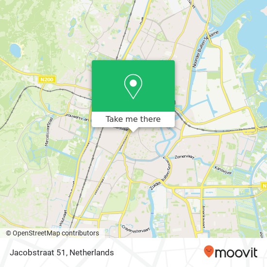 Jacobstraat 51, 2019 WC Haarlem map
