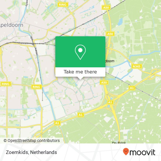 Zoemkids, De Eglantier 111 7329 DC Apeldoorn map