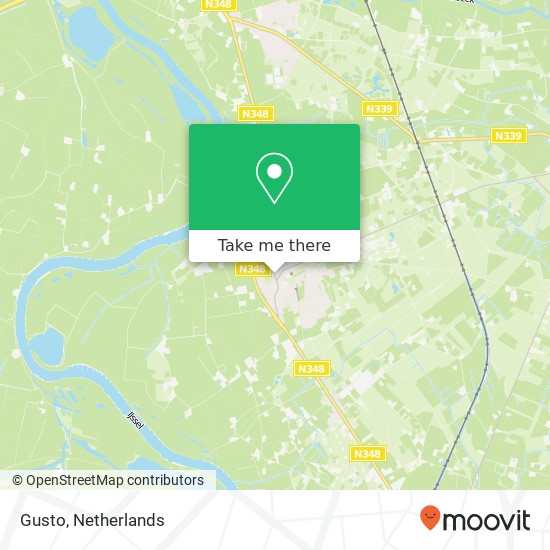 Gusto, Hoofdstraat 34 7213 CX Gorssel map