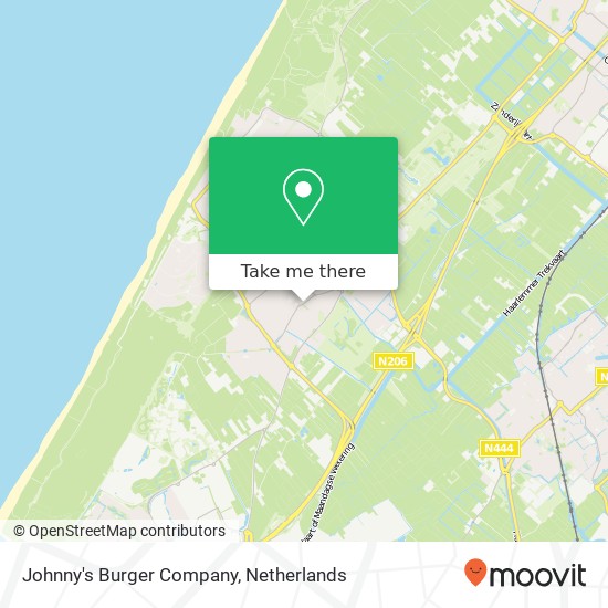 Johnny's Burger Company, Lindenplein 14 2201 JJ Noordwijk-Binnen Karte